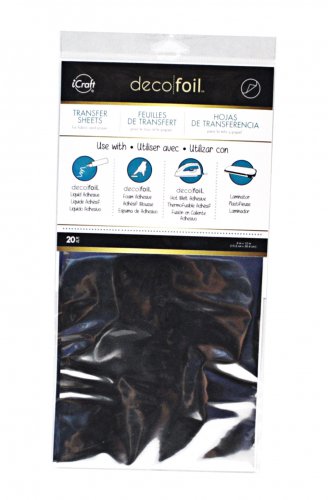 Icraft Deco Foil Transfer Sheets Value Pack Silver