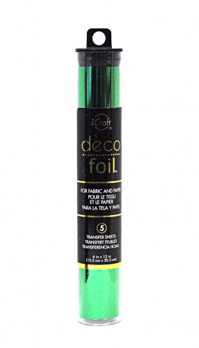 Icraft Deco Foil Transfer Sheets Green