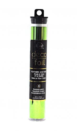 Icraft Deco Foil Transfer Sheets Spring Green