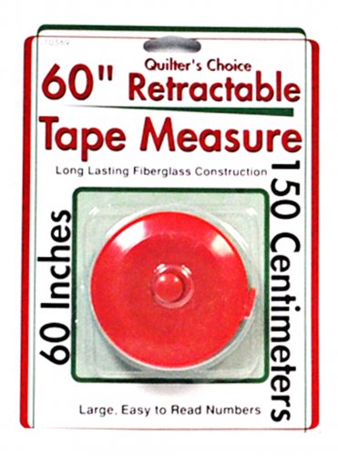 Quilter's Choice 60 inch Retractable Tape Measure Red