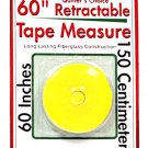Quilter's Choice 60 inch Retractable Tape Measure Yellow