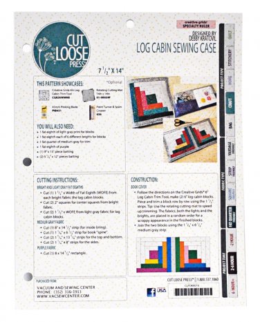 Cut Loose Press Log Cabin Sewing Case
