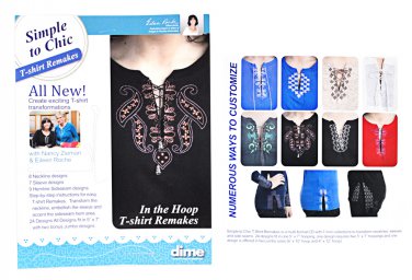 Dime Simple To Chic In the Hoop T-shirt Remakes with CD