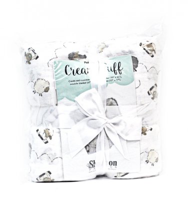 Shannon Fabrics Patty-cakes Swaddle Cream Puff Gift Set Kit