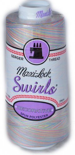 Maxi Lock Swirls Pastel Sprinkles Serger Thread  53-M60