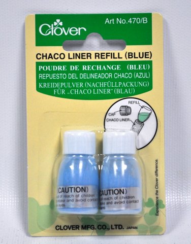Clover Chaco Liner Chalk Refill Blue