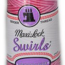 Maxi Lock Swirls Raspberry Vanilla Serger Thread   53-M53