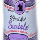 Maxi Lock Swirls Purple Berry Wave Serger Thread  53-M58