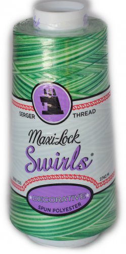 Maxi Lock Swirls Mint Julep Serger Thread  53-M54