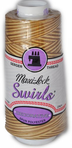 Maxi Lock Swirls Butter Toffee Serger Thread  53-M64