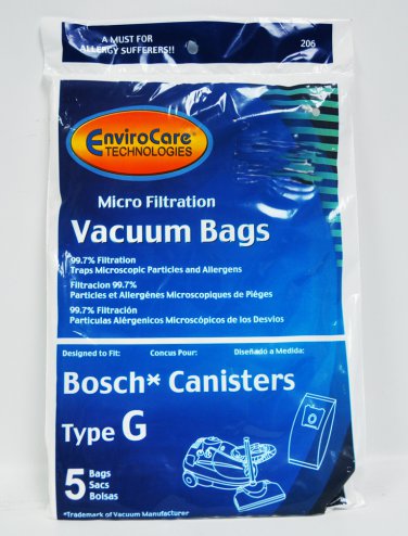 Bosch Type G Canister Vacuum Cleaner Bags 02-2400-09