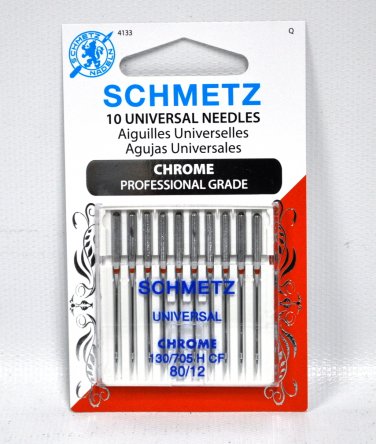 Schmetz Chrome Universal Needle 10 ct, Size 80/12