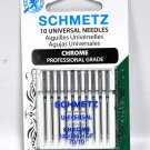 Schmetz Chrome Universal Needle 10 ct, Size 70/10