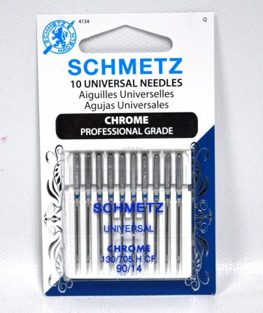 Schmetz Chrome Universal Needle 10 ct, Size 90/14