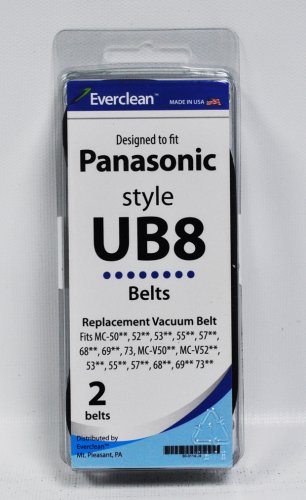 Generic Designed To Fit Panasonic Style UB8 Vacuum Belts 2 Pack