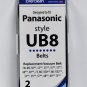 Generic Designed To Fit Panasonic Style UB8 Vacuum Belts 2 Pack
