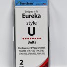 Generic Eureka Style U Vacuum Belts 2 Pack