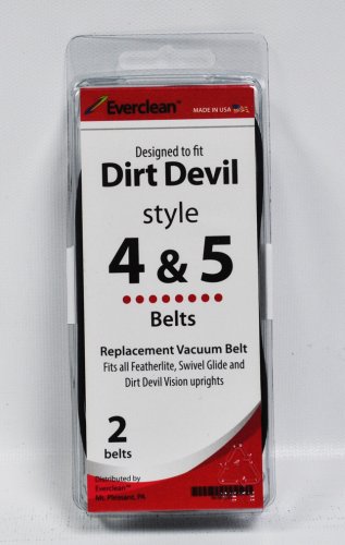 Generic Dirt Devil Style 4 and 5 Vacuum Belts 2 Pack