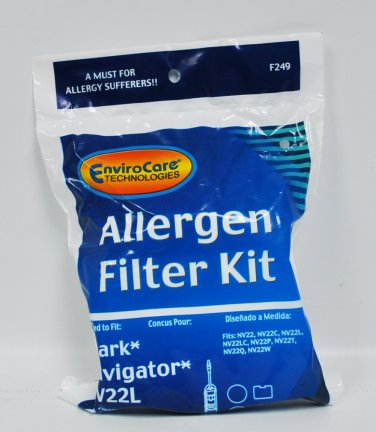 Envirocare Shark Navigator NV22L Allergen Filter Kit F249