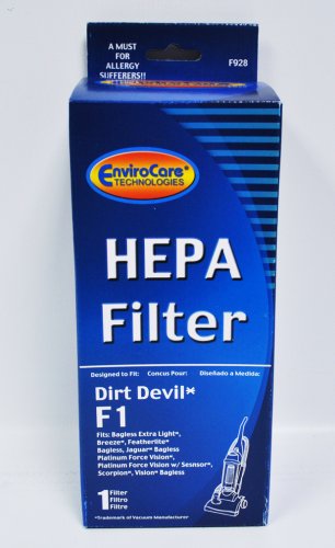 Envirocare Dirt Devil F1 HEPA Vacuum Filter F928