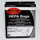 Envirocare Riccar Prima and Simplicity Wonder Type C HEPA Vacuum Bags A825