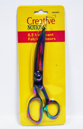 Creative Notions 8.5 Inch Iridescent Fabric Scissors