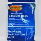 Riccar 8000 and Simplicity 7000 Type B Vacuum Bags 846