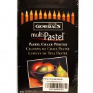 General's Multi Pastel 12 Chalk Pencils