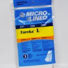 DVC Eureka Microlined L Paper Vacuum Bags 3 Pack