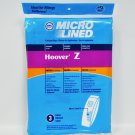 DVC Hoover Z Microlined Paper Vacuum Bags 3 Pack