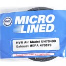 Generic DVC Micro Lined HVR Air Model UH70400 HEPA Exhaust Filter 470879