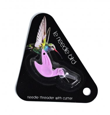 Sew Tasty Purple Humming Bird Needle Threader with Cutter