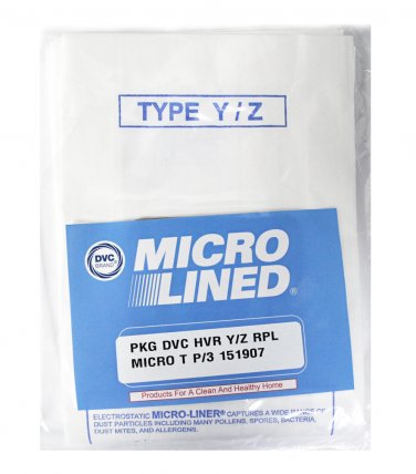 Generic DVC Micro Lined Hoover Style Y/Z Vacuum Bags