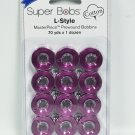 Super Bobs MasterPiece Cotton 70yd Prewound Bobbins 12ct L-Style Majestic