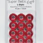 Super Bobs MasterPiece Cotton 70yd Prewound Bobbins 12ct L-Style Renae Red