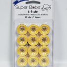 Super Bobs MasterPiece Cotton 70yd Prewound Bobbins 12ct L-Style Lemonade