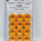 Super Bobs MasterPiece Cotton 70yd Prewound Bobbins 12ct L-Style Soleil