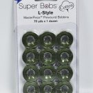 Super Bobs MasterPiece Cotton 70yd Prewound Bobbins 12ct L-Style Fig Leaf