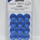 Super Bobs MasterPiece Cotton 70yd Prewound Bobbins 12ct L-Style Marine Blue
