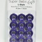 Super Bobs MasterPiece Cotton 70yd Prewound Bobbins 12ct L-Style Princely