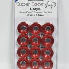 Super Bobs MasterPiece Cotton 70yd Prewound Bobbins 12ct L-Style Red Hill