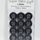 Super Bobs MasterPiece Cotton 70yd Prewound Bobbins 12ct L-Style Indigo