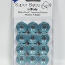 Super Bobs MasterPiece Cotton 70yd Prewound Bobbins 12ct L-Style Poolside