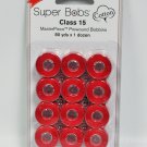 Super Bobs MasterPiece Cotton 80yd Prewound Bobbins 12ct Class 15 Smart Alex