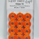 Super Bobs MasterPiece Cotton 80yd Prewound Bobbins 12ct Class 15 Cezzane