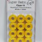 Super Bobs MasterPiece Cotton 80yd Prewound Bobbins 12ct Class 15 Simply Yellow