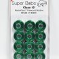 Super Bobs MasterPiece Cotton 80yd Prewound Bobbins 12ct Class 15 Kelli Green