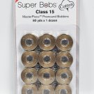 Super Bobs MasterPiece Cotton 80yd Prewound Bobbins 12ct Class 15 Fresco