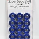 Super Bobs MasterPiece Cotton 80yd Prewound Bobbins 12ct Class 15 Starry Night