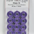 Super Bobs MasterPiece Cotton 80yd Prewound Bobbins 12ct Class 15 Lavender